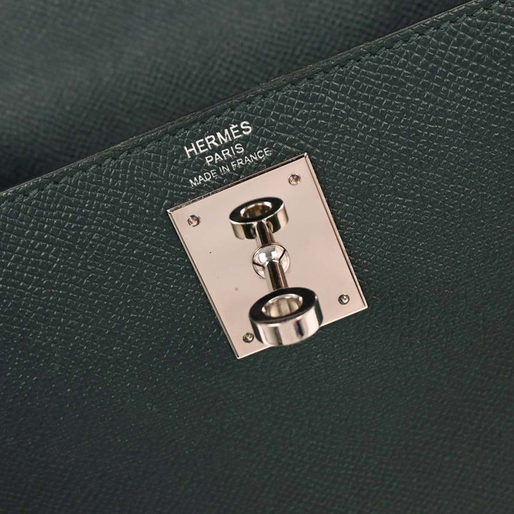 Hermes Vert Cypres Epsom Kelly 28 Sellier 2way Handbag CHA368TN 116405
