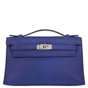 Hermes Blue Electric Swift Kelly Pochette Handbag Square: O 123.S 116407