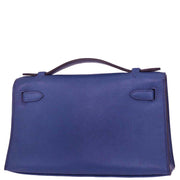 Hermes Blue Electric Swift Kelly Pochette Handbag Square: O 123.S 116407