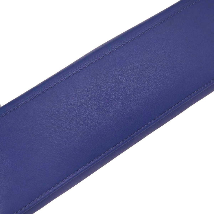 Hermes Blue Electric Swift Kelly Pochette Handbag Square: O 123.S 116407
