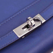 Hermes Blue Electric Swift Kelly Pochette Handbag Square: O 123.S 116407