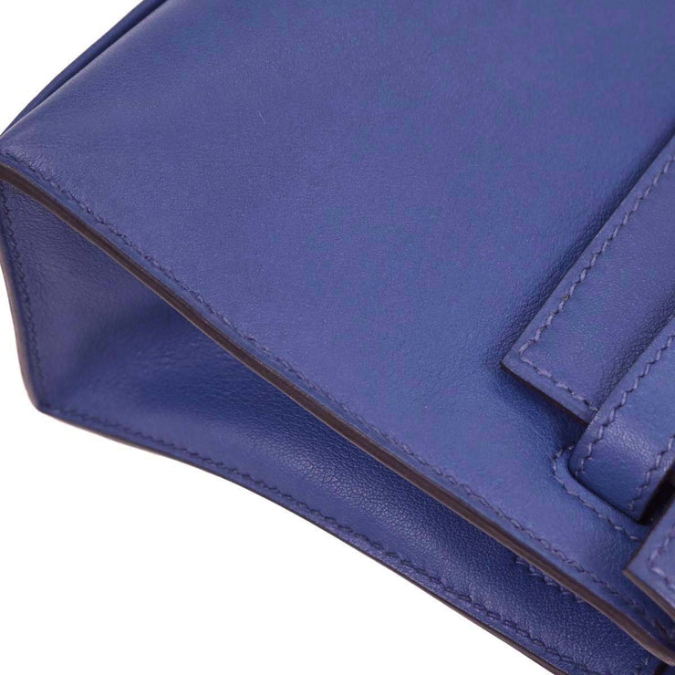 Hermes Blue Electric Swift Kelly Pochette Handbag Square: O 123.S 116407