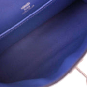 Hermes Blue Electric Swift Kelly Pochette Handbag Square: O 123.S 116407