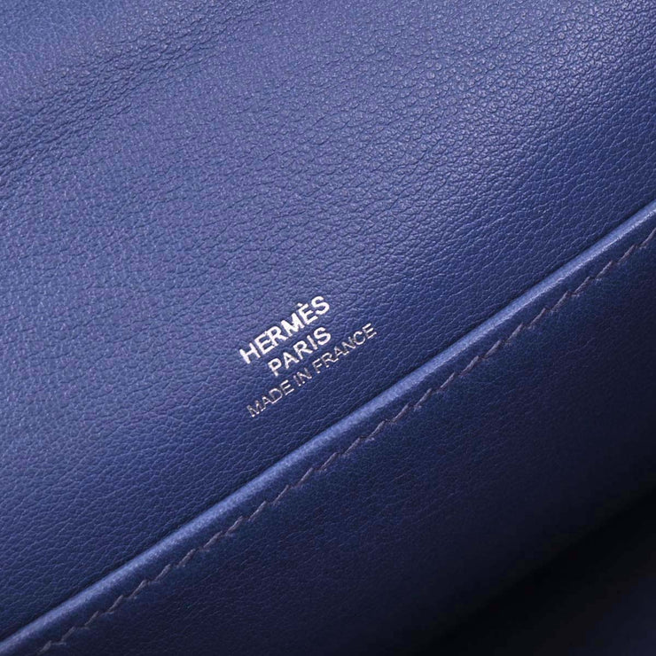Hermes Blue Electric Swift Kelly Pochette Handbag Square: O 123.S 116407