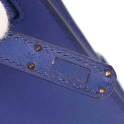 Hermes Blue Electric Swift Kelly Pochette Handbag Square: O 123.S 116407