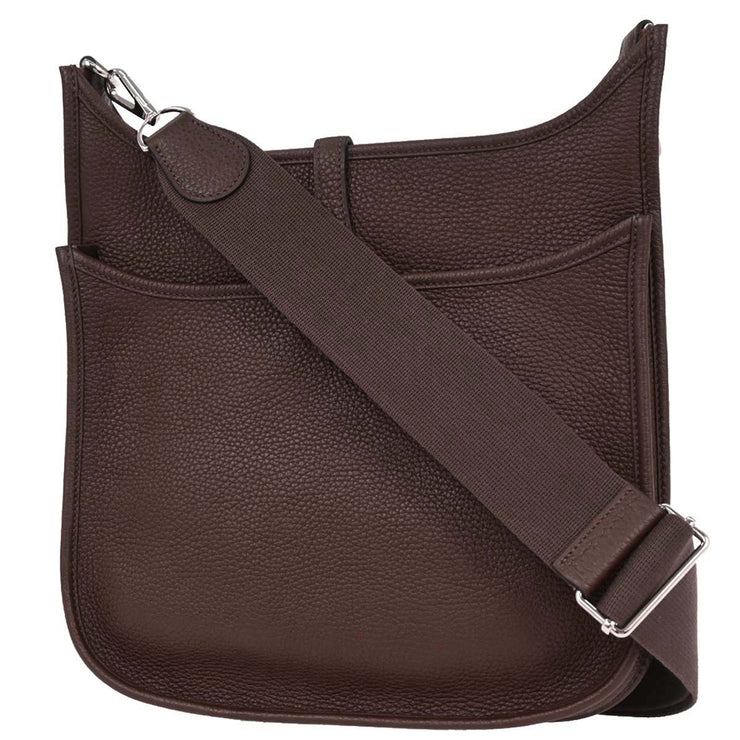 Hermes Chocolat Togo Evelyne 3 29 PM Shoulder Bag JSquare: P 4C 116419