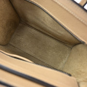 Celine Beige Leather Nano Luggage Tote Bag W-AT-0174 W-CU-0184 117117