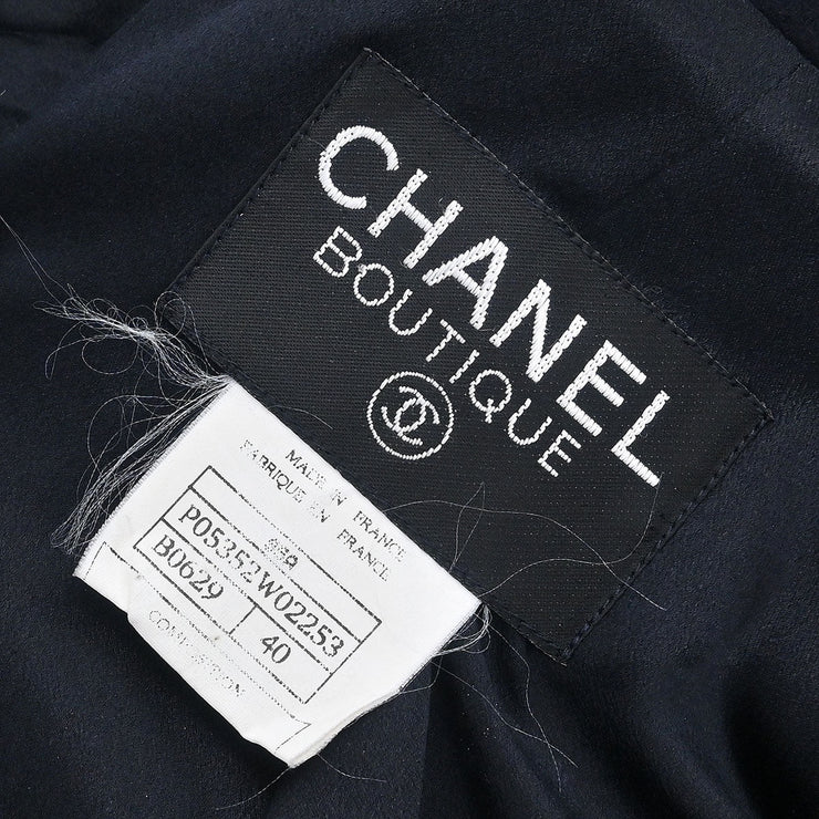 Chanel Coat Black 95A #40 124318