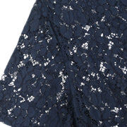 Prada Short Sleeve Lace Top Navy APD1 2015 4403 #42 124327