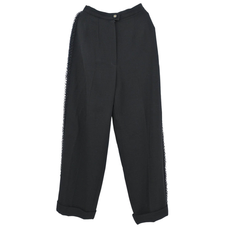 Chanel Long Pants Black 95A #34 124332