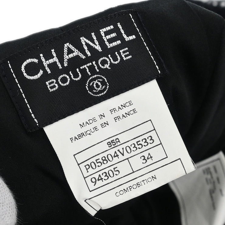 Chanel Long Pants Black 95A #34 124332