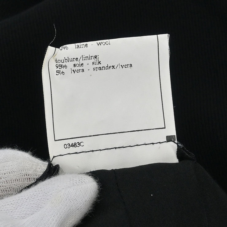 Chanel Long Pants Black 95A #34 124332