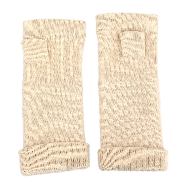 Chanel Gloves Sport Line White Cashmere 124648