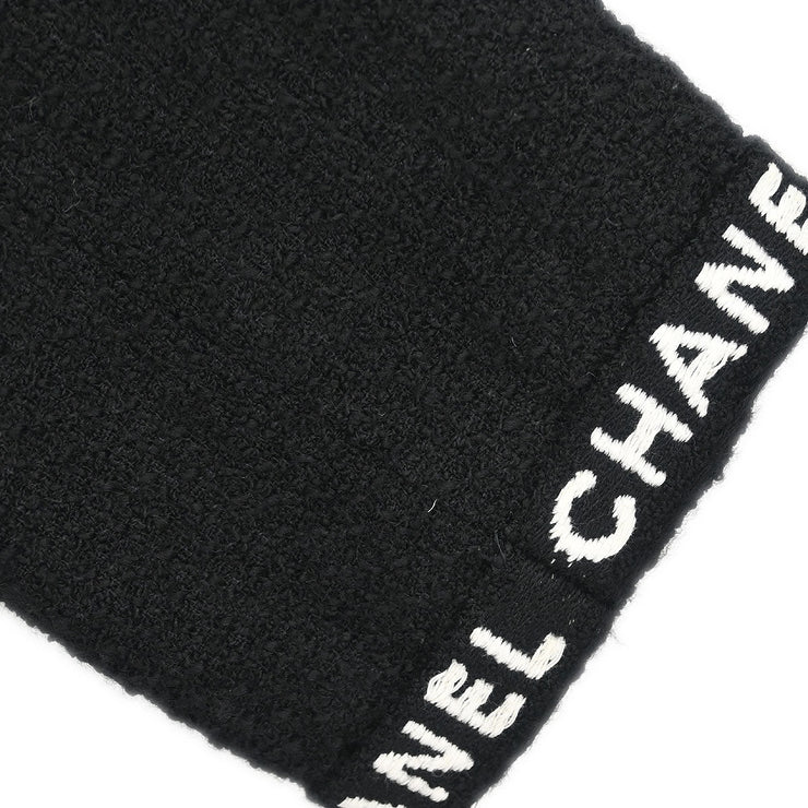 Chanel Single Breasted Collarless Jacket Black 95A #40 124702