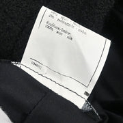 Chanel Single Breasted Collarless Jacket Black 95A #40 124702