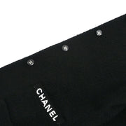 Chanel Single Breasted Collarless Jacket Black 95A #40 124702