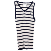 Chanel Sleeveless Tank Top White #40 98P 124808