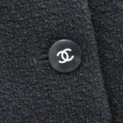 Chanel Single Breasted Jacket Black 95A #36 124958