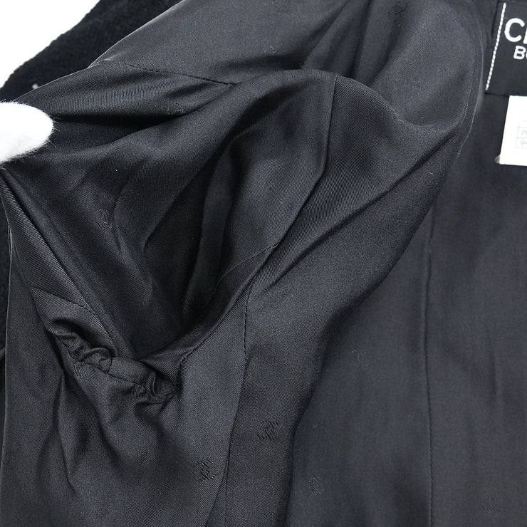 Chanel Single Breasted Jacket Black 95A #36 124958