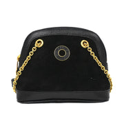 Celine Black Suede Shoulder Bag M14 124975