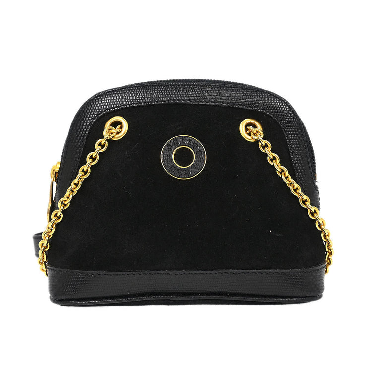 Celine Black Suede Shoulder Bag M14 124975