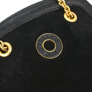 Celine Black Suede Shoulder Bag M14 124975