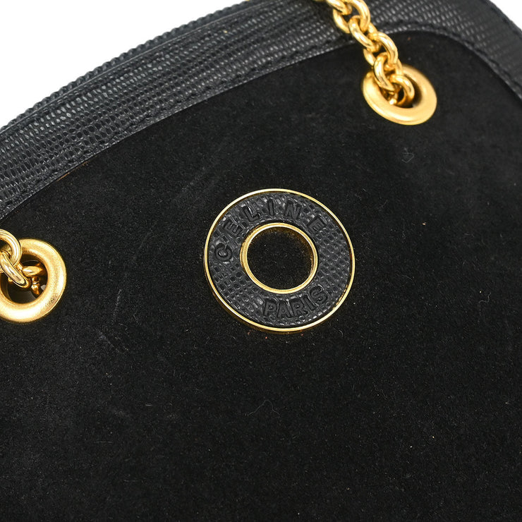 Celine Black Suede Shoulder Bag M14 124975
