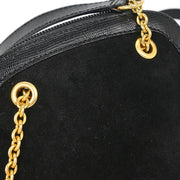 Celine Black Suede Shoulder Bag M14 124975