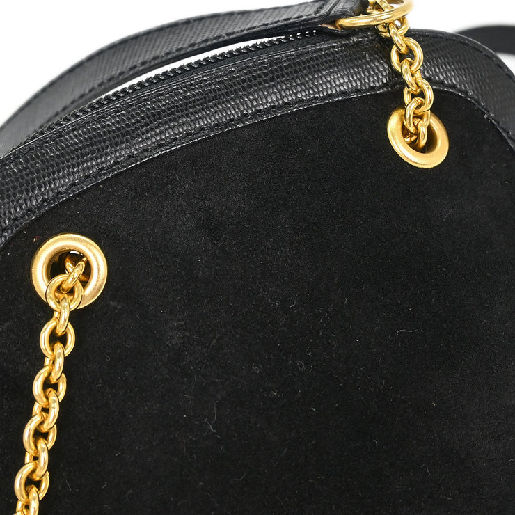 Celine Black Suede Shoulder Bag M14 124975