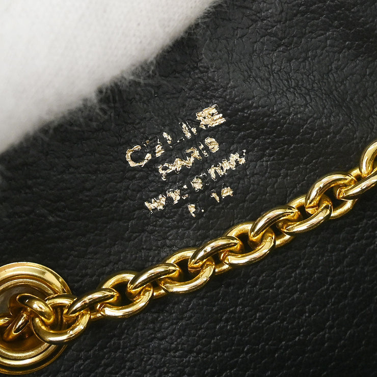 Celine Black Suede Shoulder Bag M14 124975