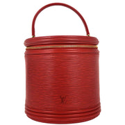 Louis Vuitton Red Epi Cannes Vanity Handbag M48037 AS0966 124976
