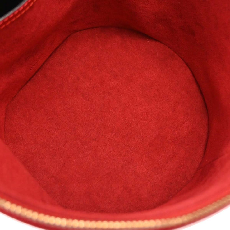Louis Vuitton Red Epi Cannes Vanity Handbag M48037 AS0966 124976