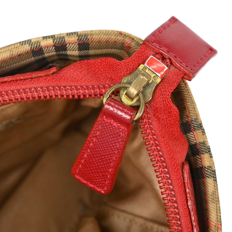 Burberry Beige Red House Check Tote Bag 124977