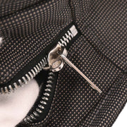 Hermes Gray Canvas Herline Tote MM Handbag 124978