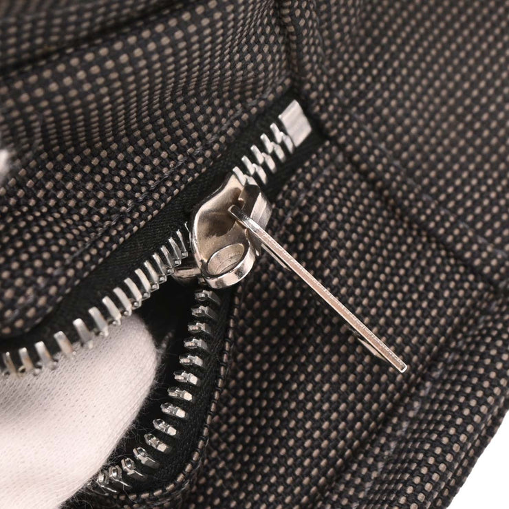 Hermes Gray Canvas Herline Tote MM Handbag 124978