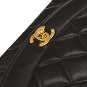 Chanel Black Lambskin Small Diana Shoulder Bag 124984