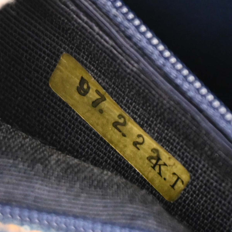 Chanel Blue Denim Top Handle Handbag 124985