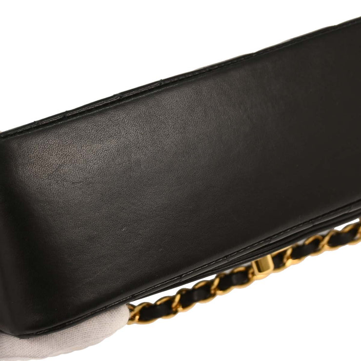 Chanel Black Lambskin Small Diana Shoulder Bag 124986