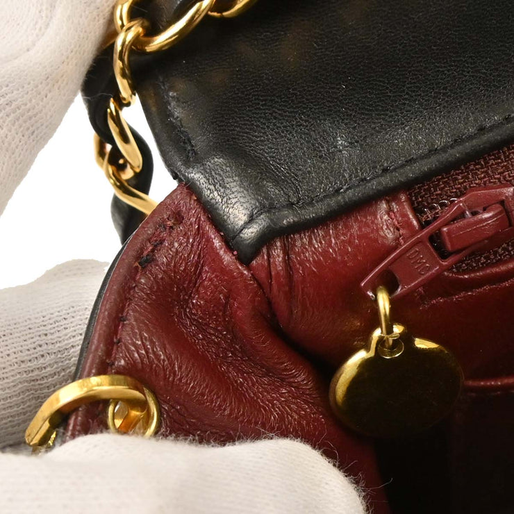 Chanel Black Lambskin Small Diana Shoulder Bag 124986