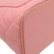 Chanel Pink Calfskin Medallion Tote Handbag 124987