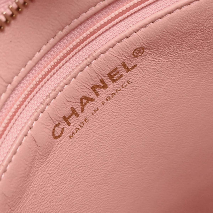 Chanel Pink Calfskin Medallion Tote Handbag 124987