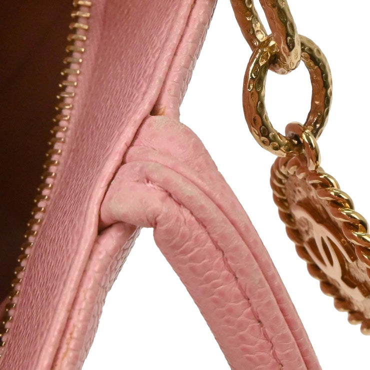 Chanel Pink Calfskin Medallion Tote Handbag 124987
