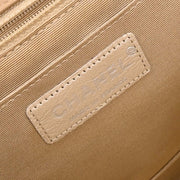 Chanel * Brown Mixed Material Patchwork Single Flap Bag Medium 124990