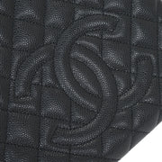 Chanel Black Calfskin Petite Shopping Tote PST Chain Handbag 124991
