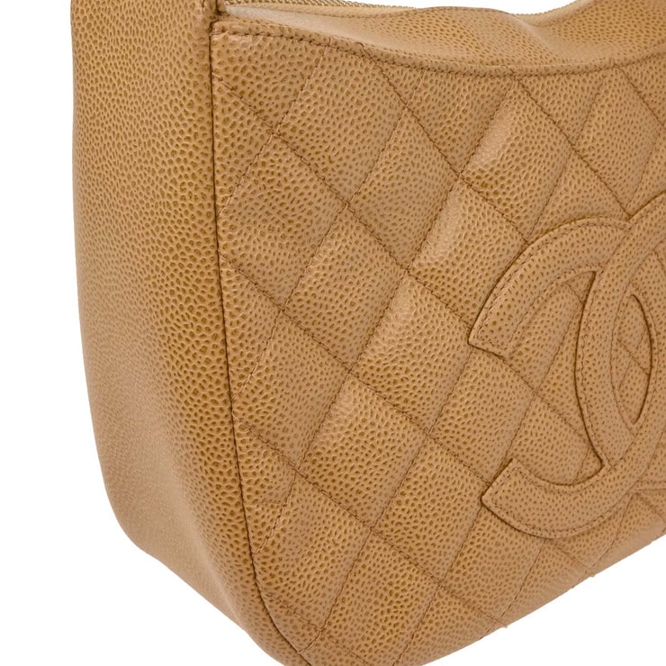 Chanel Beige Calfskin Handbag 124992