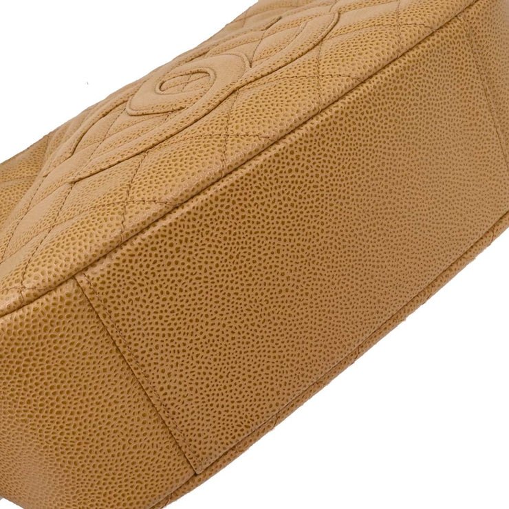 Chanel Beige Calfskin Handbag 124992