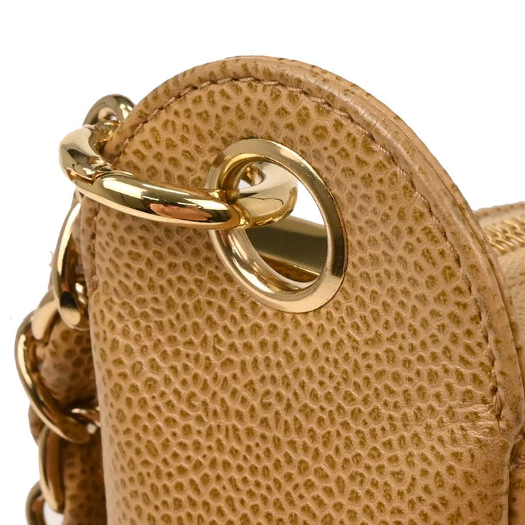 Chanel Beige Calfskin Handbag 124992