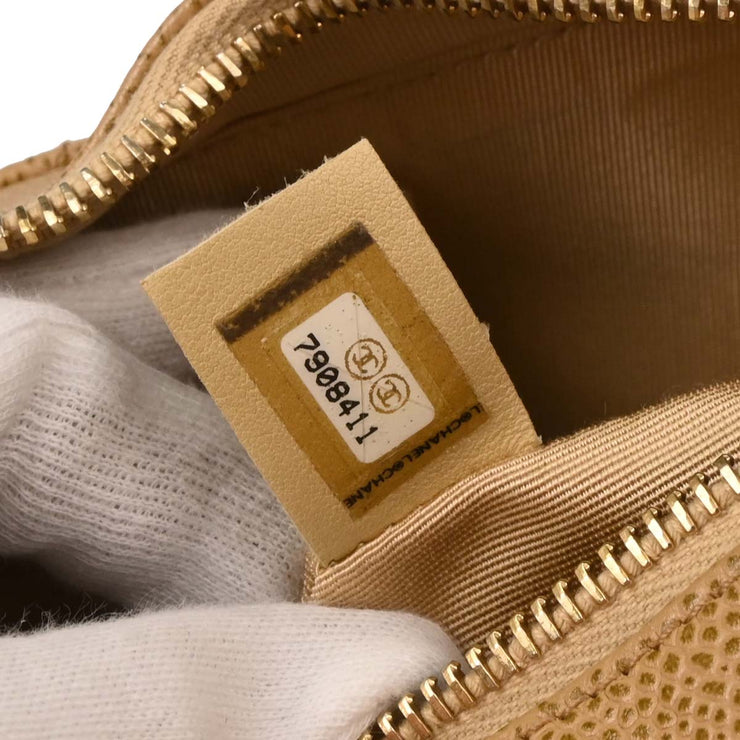 Chanel Beige Calfskin Handbag 124992