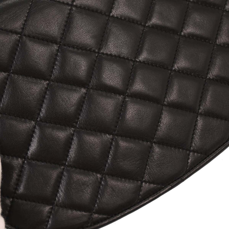 Chanel Black Lambskin Paris Shoulder Bag 124995