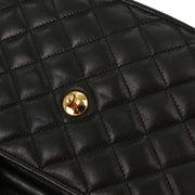 Chanel Black Lambskin Paris Shoulder Bag 124995